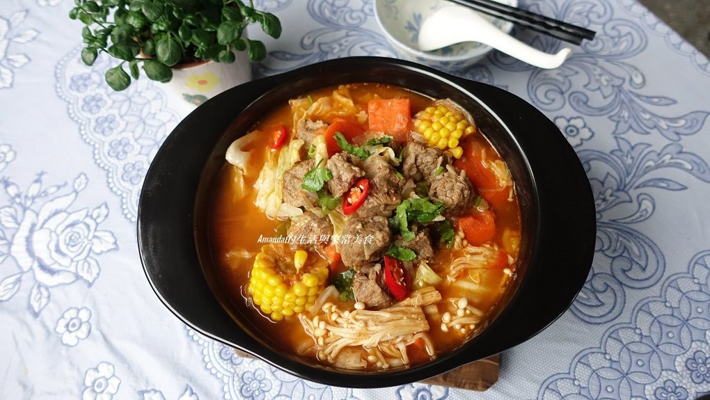costco,好市多,火鍋,牛肉,牛肋條,番茄 @Amanda生活美食料理