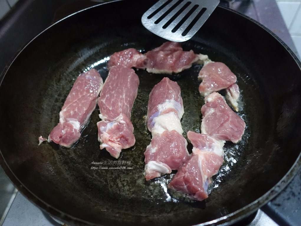 五花肉,刈包,掛包,梅花肉,滷肉,燒肉,瘦肉,肉排,蔥燒,蔥燒肉,蔥燒豬排,虎咬豬,豬排 @Amanda生活美食料理