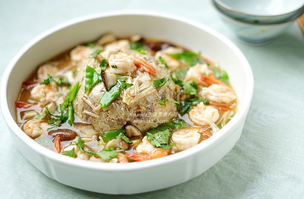 Amanda食譜,傳統喜宴,喜宴,喜宴料理,宴客,宴客料理,年菜,海鮮,海鮮料理,海鮮羹,炸芋頭,燉芋頭,燴海鮮,羹湯,芋燉,芋頭,芋頭 料理,芋頭丸,芋頭料理,芋頭燉,芋頭燴海鮮,芋頭羹,芋頭肉,芋頭肉丸,芋頭肉丸燴海鮮羹,食譜,鮮蝦 @Amanda生活美食料理