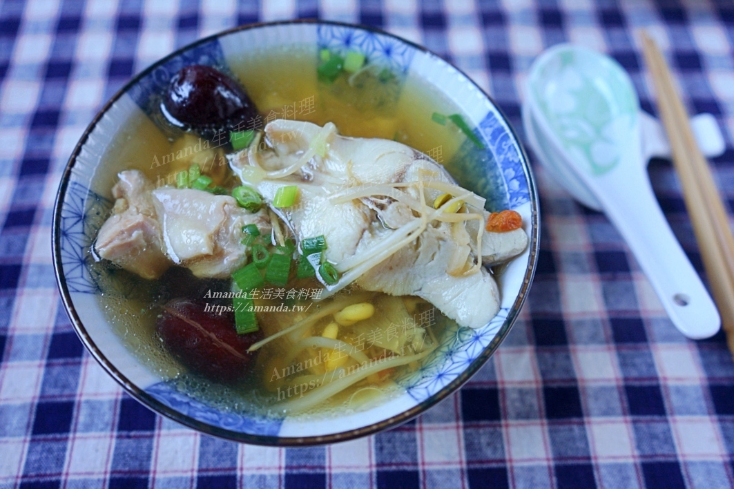 地中海料理,地中海飲食,壓力鍋料理,海鮮,煲湯,萬用壓力鍋,雞湯,雞魚湯,食譜,養生雞湯,養生魚湯,鮮魚雞湯,黃豆芽雞湯 @Amanda生活美食料理