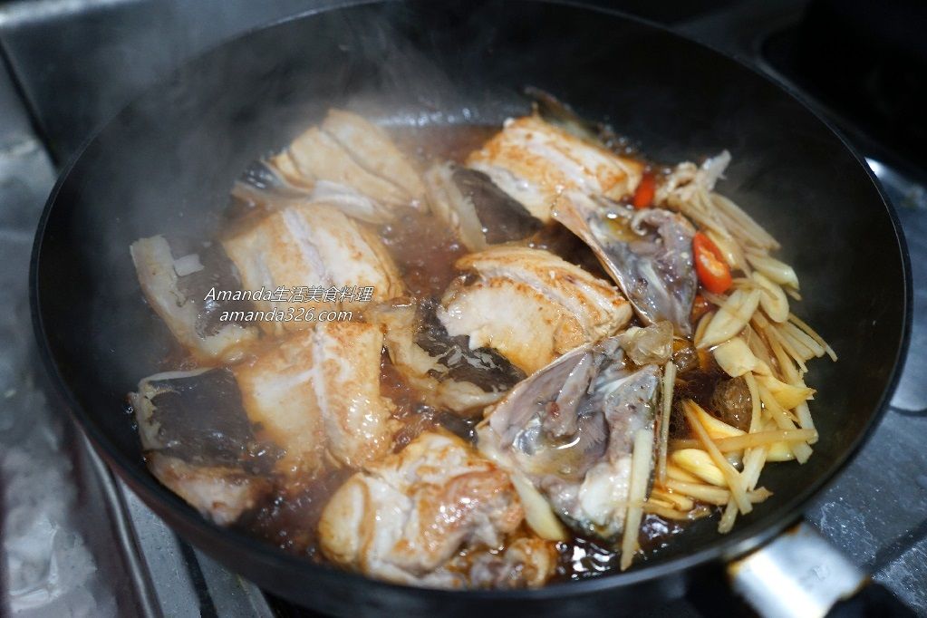 三杯料理,三杯虱目魚,三杯虱目魚皮,三杯魚,三杯魚做法,三杯魚皮,三杯魚肚,三杯鮮魚,台南虱目魚,海草魚,海鮮,無刺虱目魚,虱目魚,虱目魚料理,虱目魚肉料理,食譜 @Amanda生活美食料理