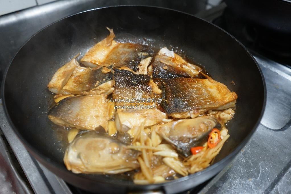 三杯料理,三杯虱目魚,三杯虱目魚皮,三杯魚,三杯魚做法,三杯魚皮,三杯魚肚,三杯鮮魚,台南虱目魚,海草魚,海鮮,無刺虱目魚,虱目魚,虱目魚料理,虱目魚肉料理,食譜 @Amanda生活美食料理