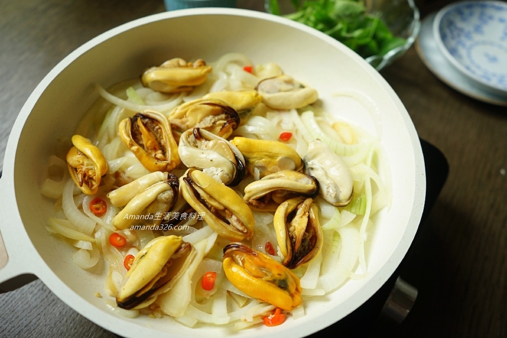 Amanda食譜,三杯料理,三杯海鮮,三杯淡菜,冷凍淡菜料理,十分鐘上菜,快炒,海鮮,淡菜,淡菜料理,炒淡菜料理,食譜,馬祖淡菜 @Amanda生活美食料理