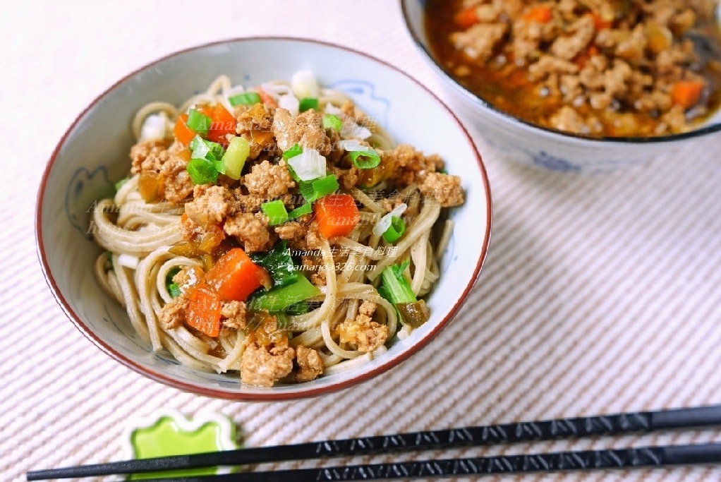 Amanda食譜,乾拌蕎麥麵,乾拌麵,乾麵,十分鐘上菜,瓜仔肉,瓜仔肉 食譜,瓜仔肉乾拌蕎麥麵,瓜仔肉乾拌麵,瓜仔肉做法,瓜仔肉拌麵,瓜仔肉麵,瓜仔麵,瓜子肉,瓜子肉拌麵,瓜子肉料理,瓜拌麵,肉醬乾麵,蕎麥麵,食譜 @Amanda生活美食料理