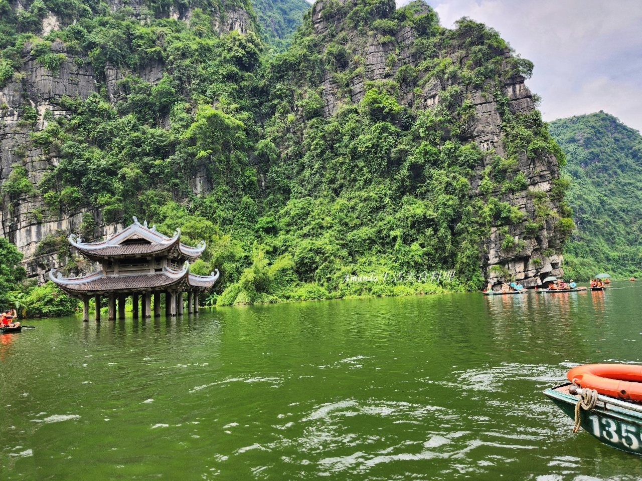 陸龍灣 長安生態保護區、搭舢舨船遊湖,探索北越世界遺產秘境 @Amanda生活美食料理
