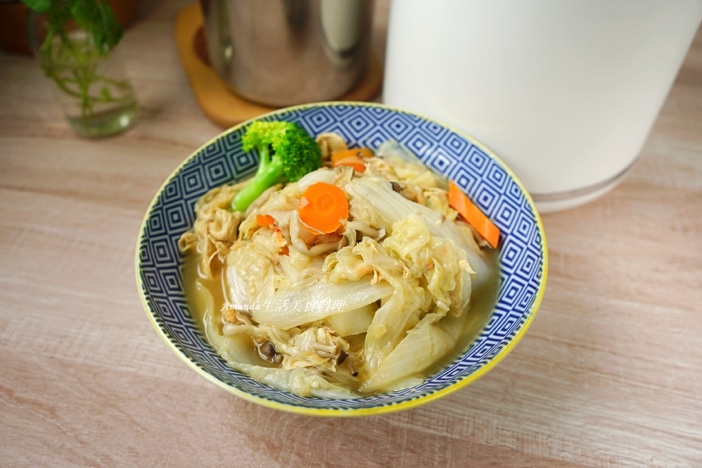 大白菜料理,櫻花蝦料理,櫻花蝦滷白菜,滷白菜,燜燒鍋,燜燒鍋料理,燜燒鍋滷白菜,白菜滷,美食,豆皮滷白菜,食譜 @Amanda生活美食料理