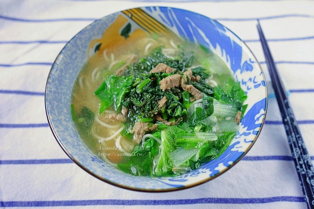 Amanda食譜,家常湯麵,家常雪菜肉絲麵,家常雪菜麵,蘿蔔菜梗雪菜,蘿蔔菜梗雪菜炒肉絲,蘿蔔菜梗雪菜麵,雪菜肉絲麵,雪裡紅肉絲麵,食譜 @Amanda生活美食料理