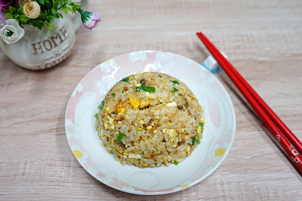 Amanda食譜,十分鐘上菜,干貝醬蛋炒飯,方便醬炒飯,海味醬蛋炒飯,海鮮,炒飯,蛋炒飯,醬料炒飯,青蔥蛋炒飯,食譜 @Amanda生活美食料理