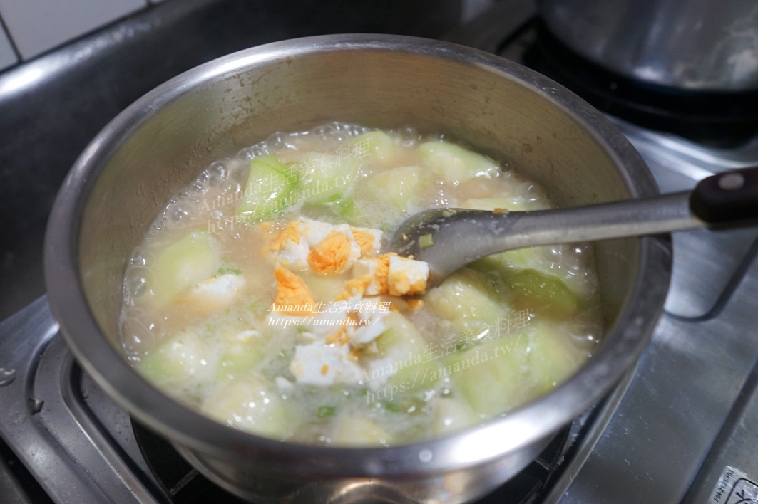 Amanda食譜,絲瓜粥,絲瓜肉粥,絲瓜鹹蛋周,食譜,鹹粥,鹹蛋絲瓜粥,鹹蛋絲瓜肉粥 @Amanda生活美食料理
