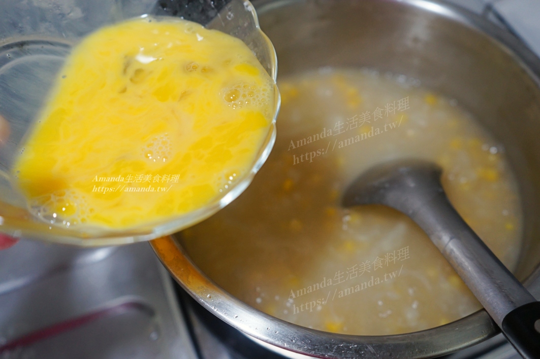 Amanda食譜,台式玉米濃湯,濃湯,無奶油玉米濃湯,牛排館玉米濃湯,玉米湯,玉米濃湯,雞湯,雞骨高湯,雞高湯,食譜,鮮奶玉米濃湯 @Amanda生活美食料理